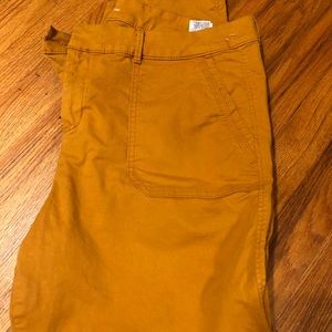 Mustard Old Navy Pixie Pants
